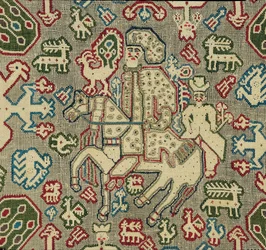 Embroidered cushion